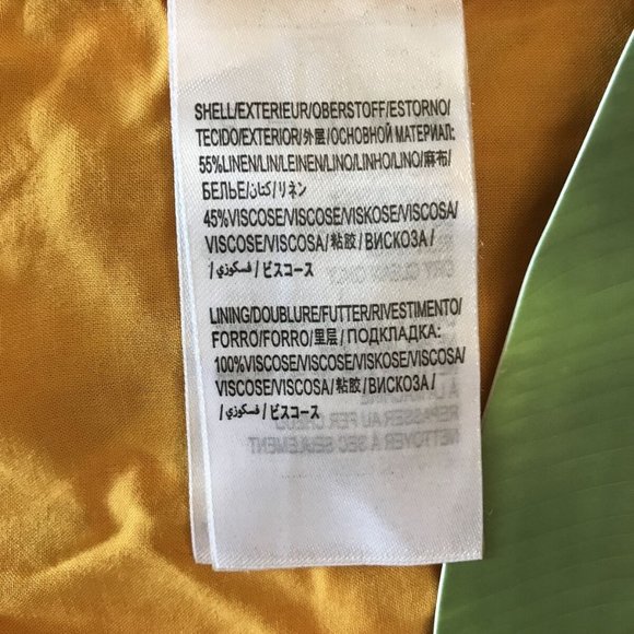 Farm Rio Banana Midi Wrap Skirt Yellow size L - Picture 9 of 11